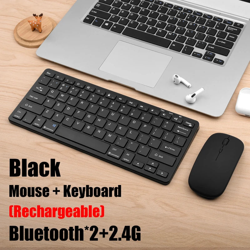Ensemble clavier et souris sans fil Focus Flow – Combo fin Bluetooth + 2,4 G