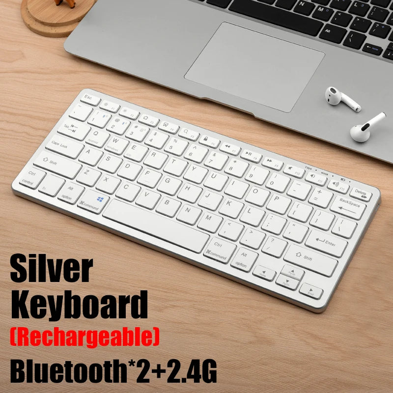 Ensemble clavier et souris sans fil Focus Flow – Combo fin Bluetooth + 2,4 G