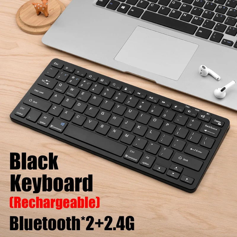 Ensemble clavier et souris sans fil Focus Flow – Combo fin Bluetooth + 2,4 G