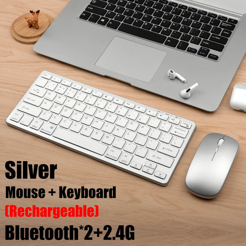 Ensemble clavier et souris sans fil Focus Flow – Combo fin Bluetooth + 2,4 G