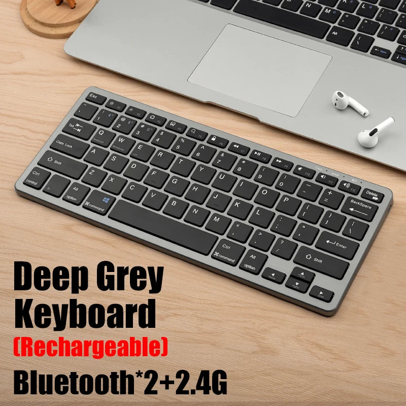 Ensemble clavier et souris sans fil Focus Flow – Combo fin Bluetooth + 2,4 G