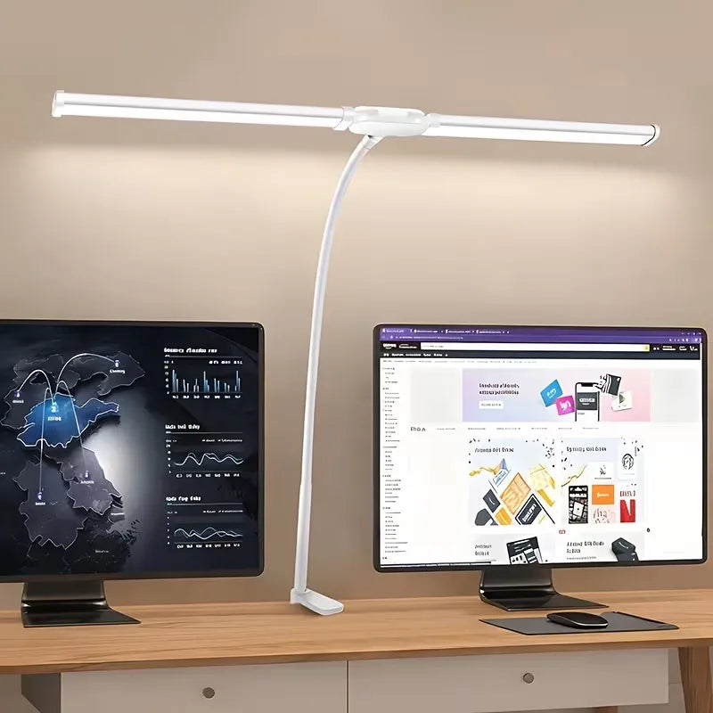 Éclairage de moniteur Focus Line – Lampe de bureau LED à pince avec faisceau dimmable pour la protection des yeux