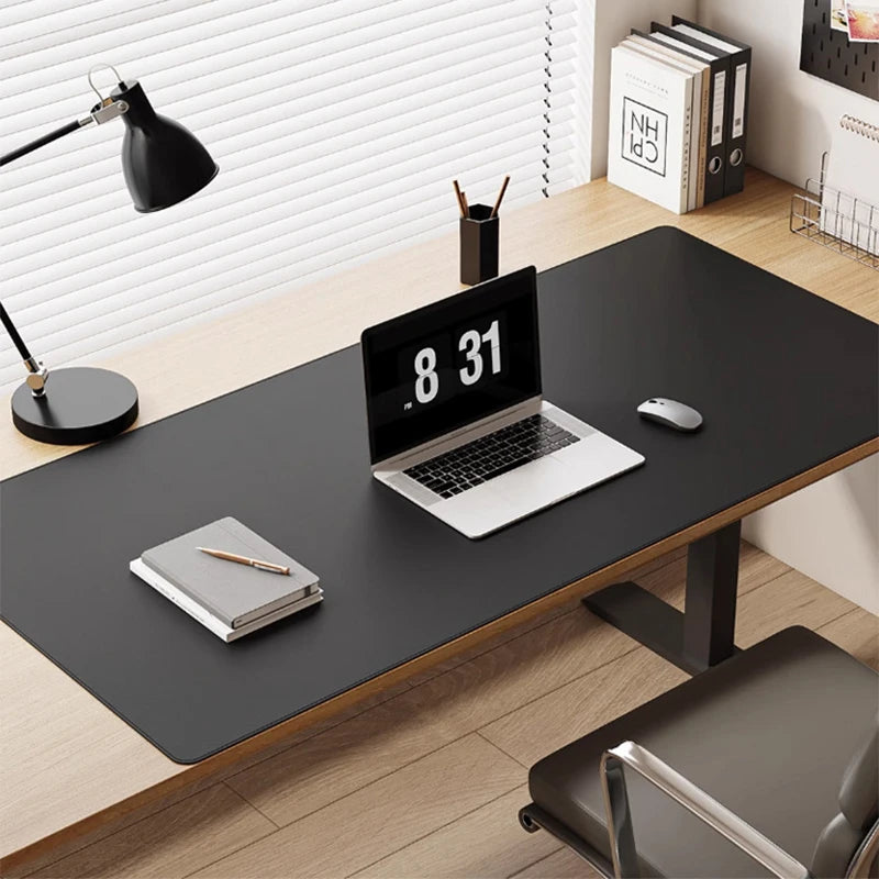 Tapis de bureau Focus Plane – Sous-main imperméable en cuir PU