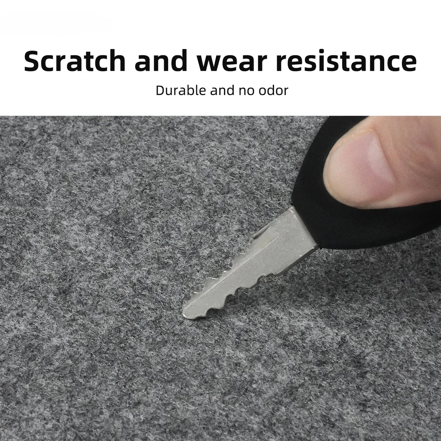 Tapis de bureau Focus Field – Tapis de souris étendu gris foncé