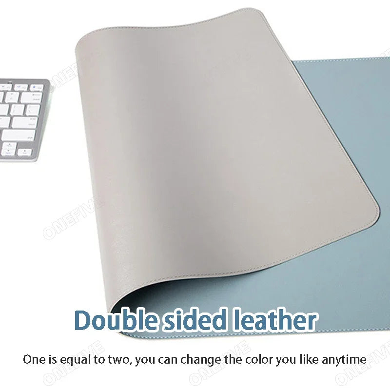 Tapis de bureau Focus Plane – Sous-main imperméable en cuir PU