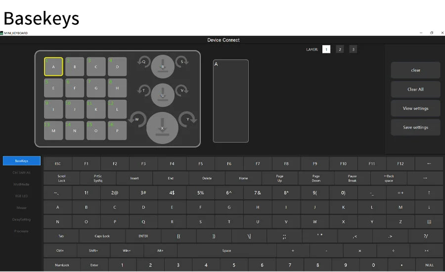 Focus Dial Macro Pad – 16-Tasten-Custom-Tastatur mit 3 Drehreglern