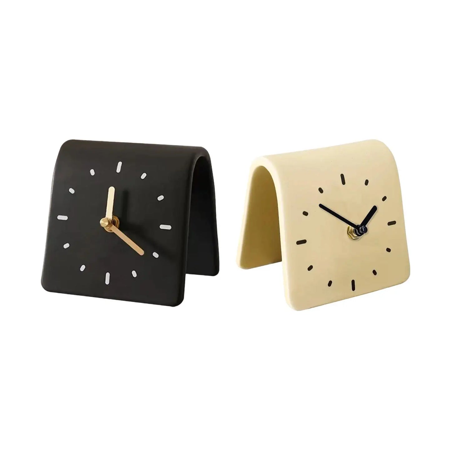 Horloge de bureau Focus Time – Horloge de cheminée silencieuse et minimaliste pour espaces de travail modernes