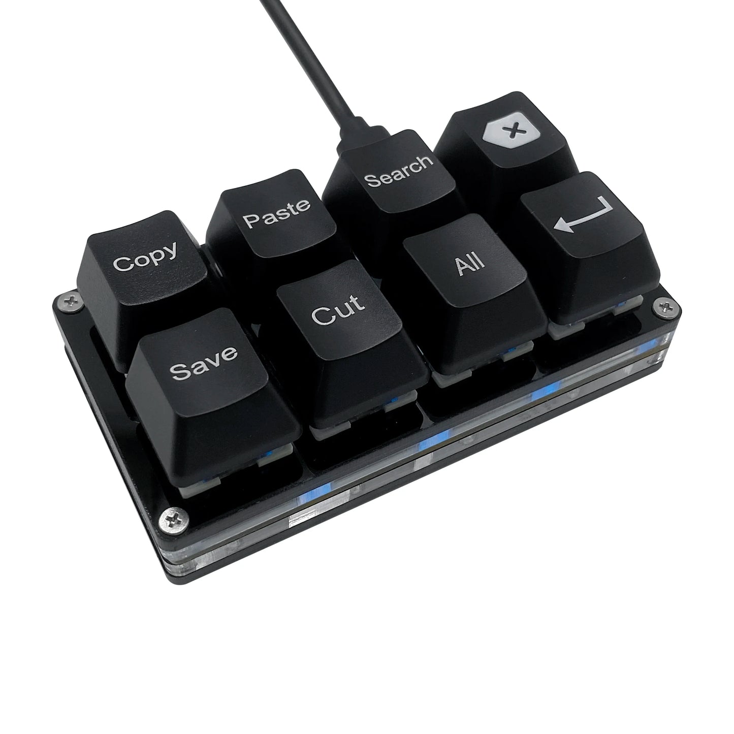 Focus Tap Macro Pad – Clavier de raccourcis à 8 touches pour des flux de travail accélérés