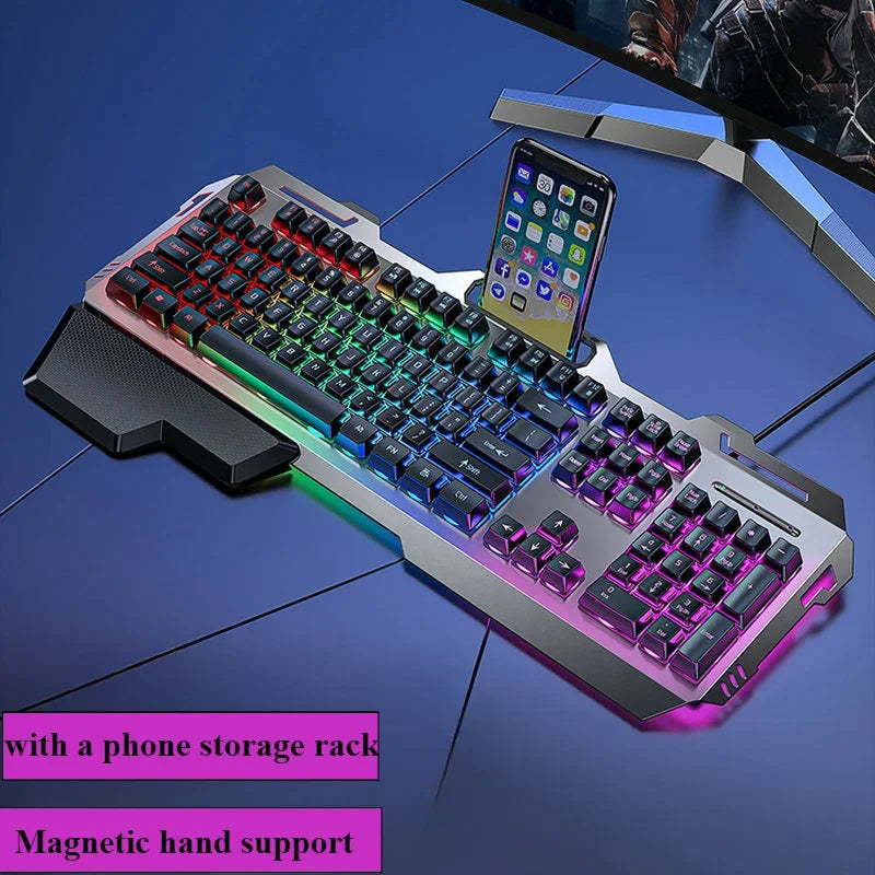 Clavier RVB Focus Pulse – Clavier de jeu à sensation mécanique avec repose-poignet