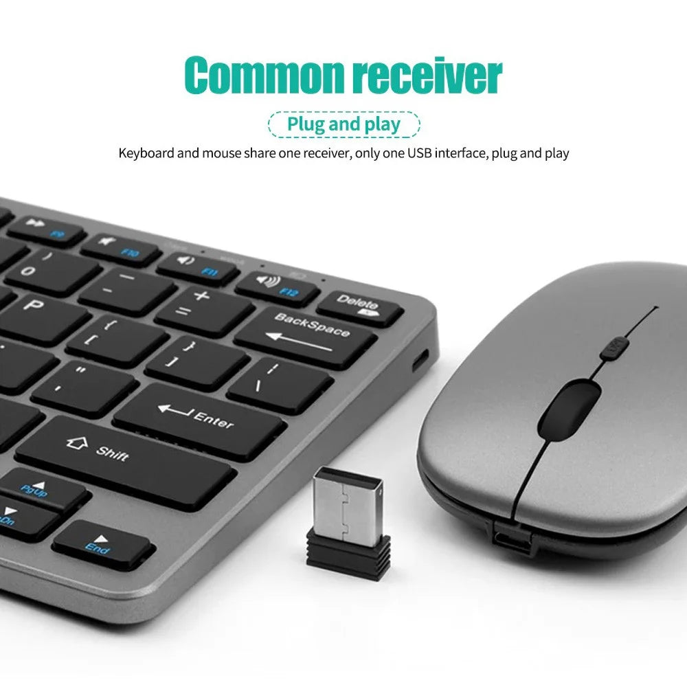 Ensemble clavier et souris sans fil Focus Flow – Combo fin Bluetooth + 2,4 G