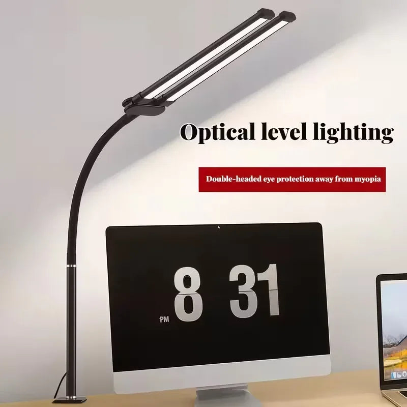 Éclairage de moniteur Focus Line – Lampe de bureau LED à pince avec faisceau dimmable pour la protection des yeux