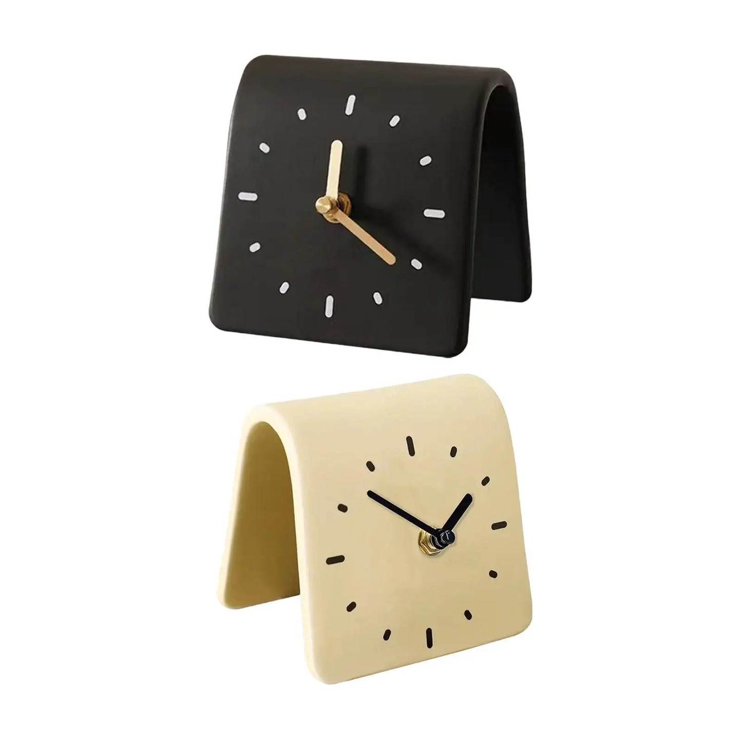 Horloge de bureau Focus Time – Horloge de cheminée silencieuse et minimaliste pour espaces de travail modernes